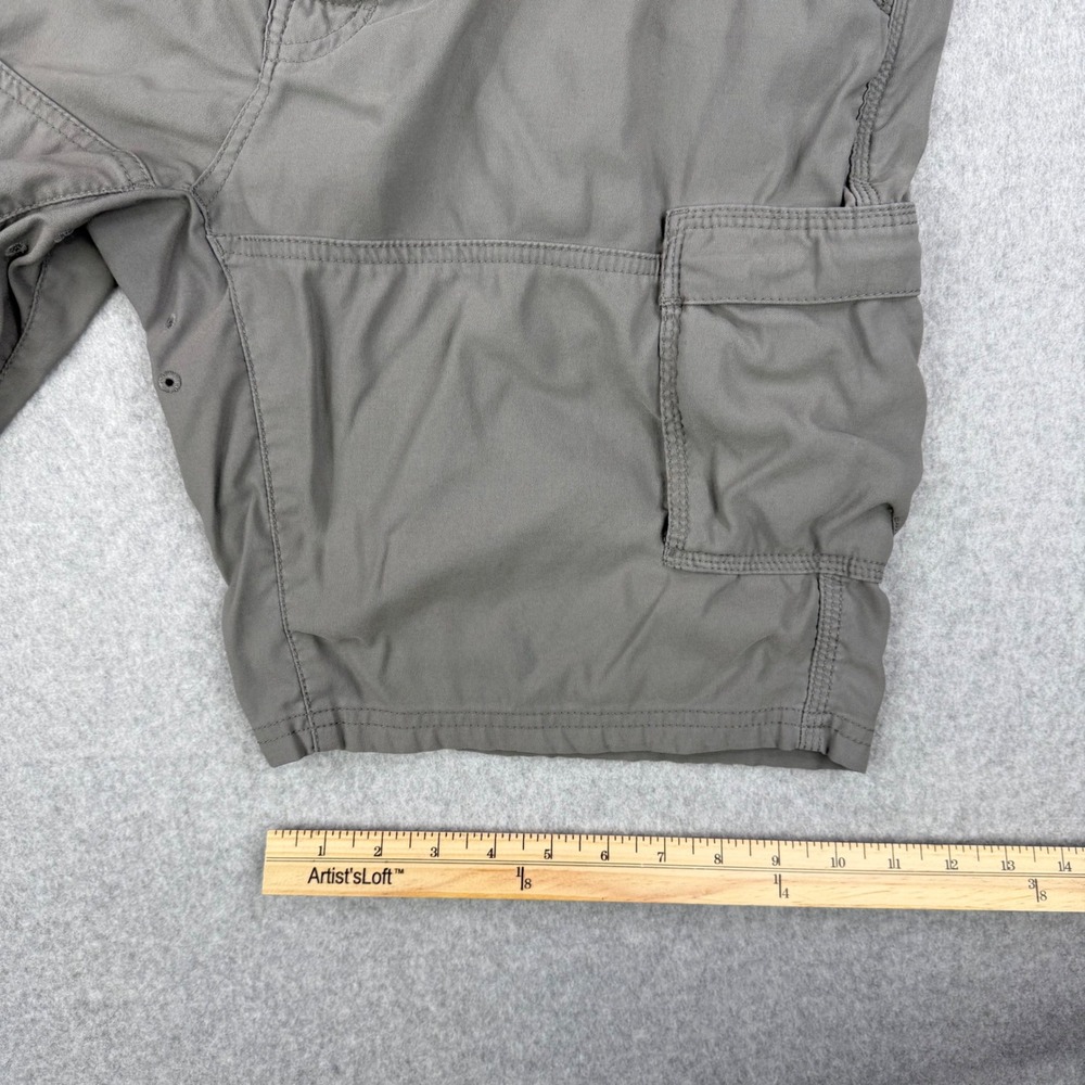 Prana Shorts Mens 33 Gray Zion Belted Cargo Hiking Outdoor Stretch Gorpcore - Picture 10 of 11